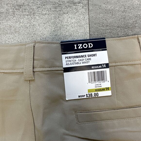 IZOD Young Mens Athletic Performance Shorts Regular 14 - Picture 3 of 4